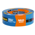 3M 2080EL 1-1/2-Inch Purple Delicate Surface Masking Tape – Low Residue, Fine Line Tape