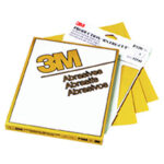 3M 216U Gold Production Sandpaper Sheet – 400 Grit, 9" x 11", Fre-Cut Aluminum Oxide
