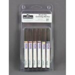 6-Piece Assorted Brush Tip Graining Set #4 – Premium Surface Texture and Finishing Brushes