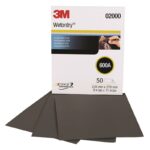 3M 431Q Wet or Dry Sandpaper Sheet – 120 Grit Silicon Carbide, 9" x 11", General Purpose Abrasive
