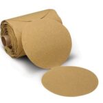5 Inch P120 Gold Stikit Sandpaper Roll – 236U Fine-Finish Aluminum Oxide Abrasive