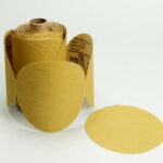 5 Inch P500 Gold Stikit Sandpaper Roll – 236U Ultra Fine Aluminum Oxide Abrasive
