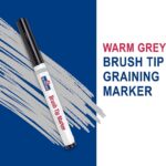 Warm Grey Tone Brush Tip Grain Marker – Precision Wood Grain Enhancer