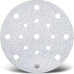 6-Inch 120D 17-Hole Velcro White Sanding Disc – Hook & Loop Abrasive for Fine Finishing
