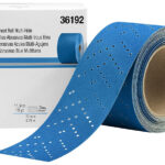 2-3/4" x 13 Yards 220 Grit Hookit Blue Sanding Sheets – Fine Abrasive Discs for Smooth Finishing