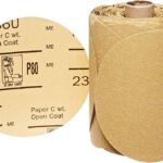 5 Inch P80 Gold Stikit Sandpaper Roll – 236U Coarse Aluminum Oxide Abrasive