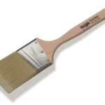 3-1/2" Excalibur Synthetic Sash Paint Brush – Angled Short Handle Brush for Smooth, Precise Finishing