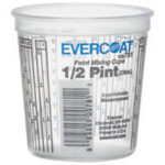 1/2 Pint Paint Mixing Cup – 8oz Graduated Disposable Mixing Container