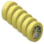 1.5" Yellow Masking Tape – High-Visibility Painter’s Tape (24 Rolls/Case)