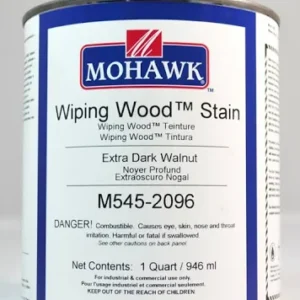 QT Xtra Dark Walnut Wiping Wood Stain – Deep, Rich Tone for Authentic Woodgrain Enhancement