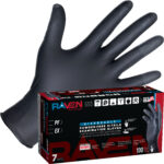 Med Patriot Raven PF 7 Mil Black Nitrile Gloves – Heavy-Duty, Powder-Free, Latex-Free