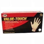 Large Latex Value-Touch Gloves – Strong Disposable Gloves (5 Mil Thickness)