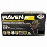 XXL Raven PF Nitrile Gloves – Powder-Free, 7 Mil Thickness Disposable Gloves