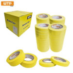 1.5" Yellow Masking Tape – High-Visibility Painter’s Tape (24 Rolls/Case)