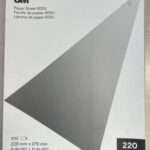 9" x 11" 220 Grit 405U Sanding Sheets – Aluminum Oxide, Full-Cut Paper for Dry Sanding