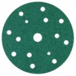 6-Inch 180C 17-Hole Velcro White Sanding Disc – Hook & Loop Abrasive for Medium-Fine Finishing