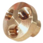 3 in 1 Manifold 1/4" NPT - Brass