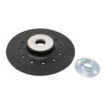 4-1/2" Ventilated Depressed Center Polypropylene Backing Plate with 5/8"-11 Flange Nut