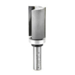 45467 Carbide Tipped Flush Trim Plunge Template 1 Inch Dia x 1-3/4 x 1/2 Shank with Upper BB