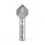 45704 Carbide Tipped V-Groove 90 Deg x 1/2 Dia x 1/4 x 1/4 Inch Shank
