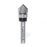 45750 Carbide Tipped V-Groove 90 Deg x 1/2 Dia x 1/4 x 1/4 Inch Shank with Upper BB